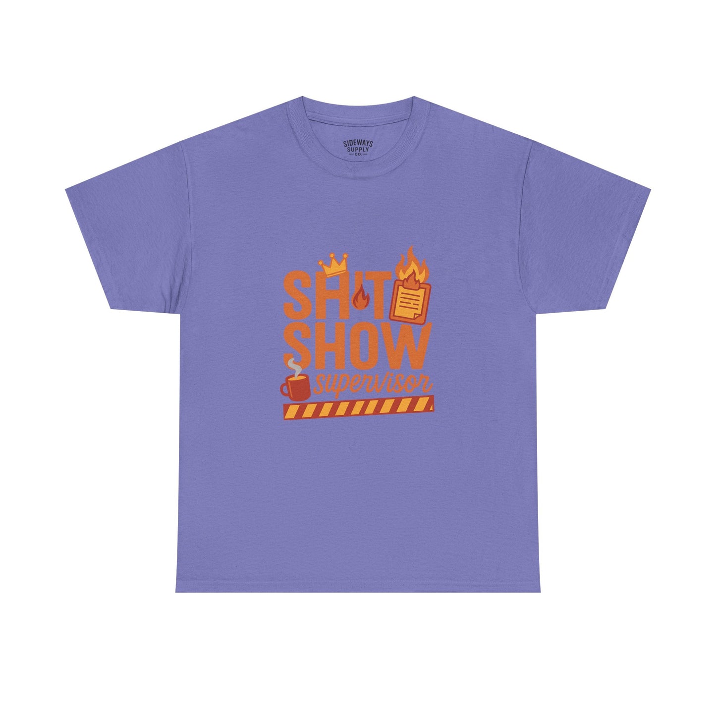 Sh*t Show Supervisor Unisex Cotton T-Shirt, Funny Supervisor Tee, Unisex Humor Shirt