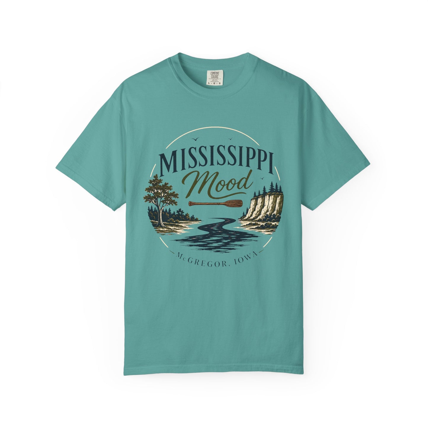 Mississippi Mood T-Shirt — Retro Riverfront Scenic Tee