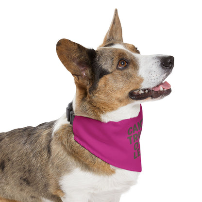 Stylish Pet Bandana Collar – “Can’t Be Trusted Off Leash”