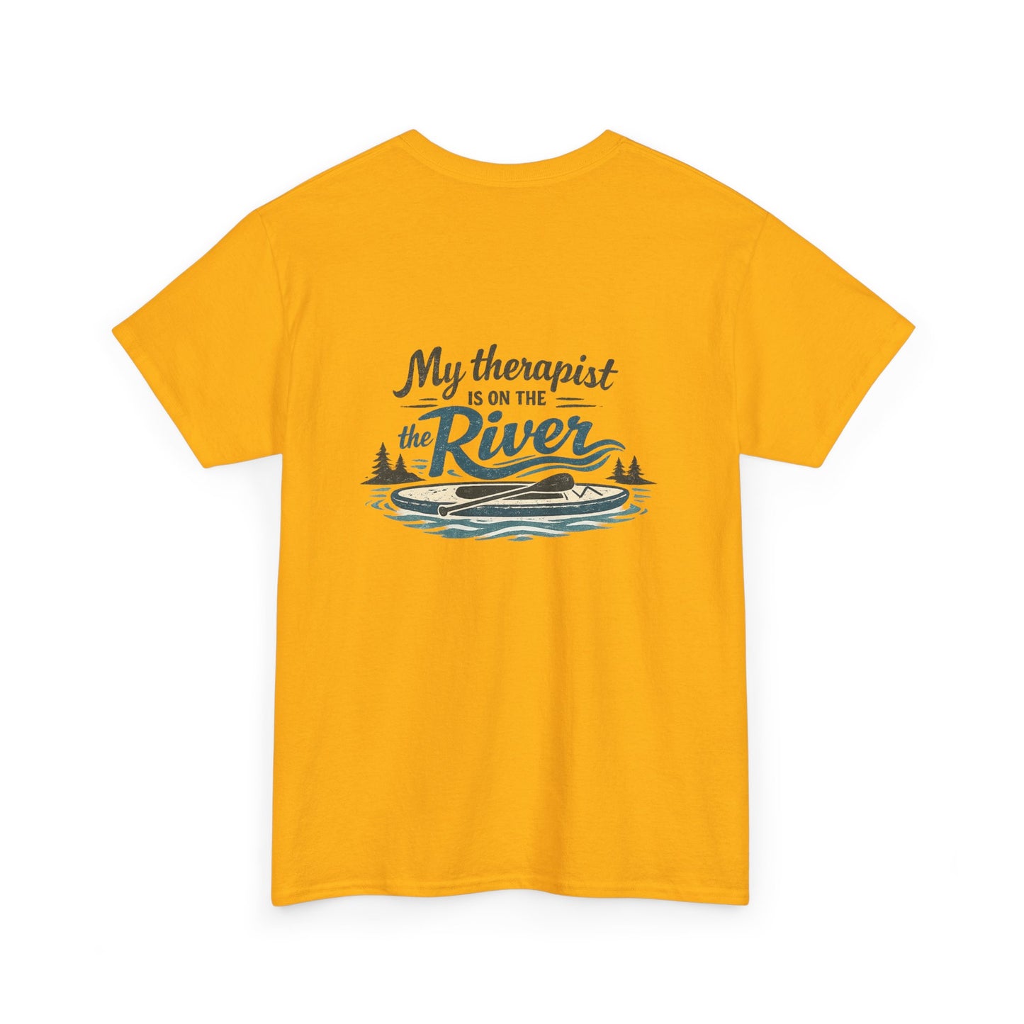 River Therapy T‑Shirt — "My Therapist Is on the River" Outdoor Fishing Tee