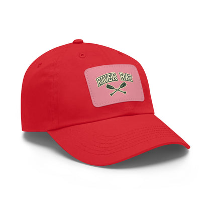 River Rat Leather Patch Hat — Fishing & River Life Cap