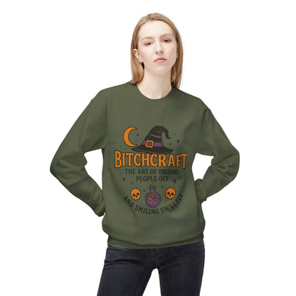 Bitchcraft Fleece Sweatshirt, Witchy Halloween Apparel
