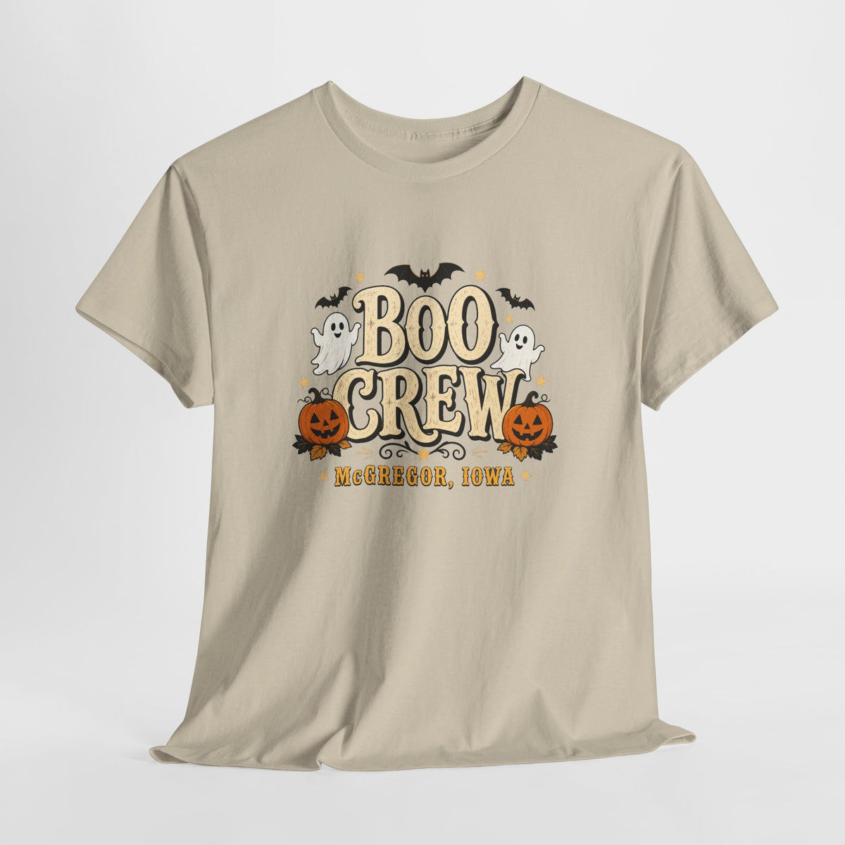 Boo Crew Halloween T-Shirt — Cute Ghosts & Pumpkins Graphic Tee
