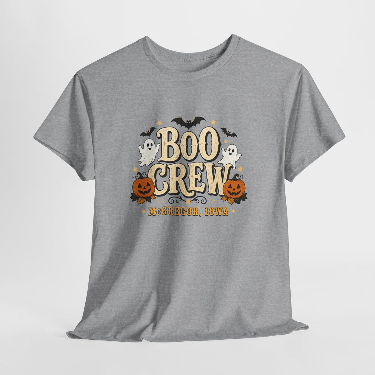 Boo Crew Halloween T-Shirt — Cute Ghosts & Pumpkins Graphic Tee
