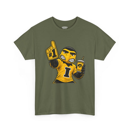 Mascot Fan T-Shirt — #1 Foam Finger Cheerleader Design