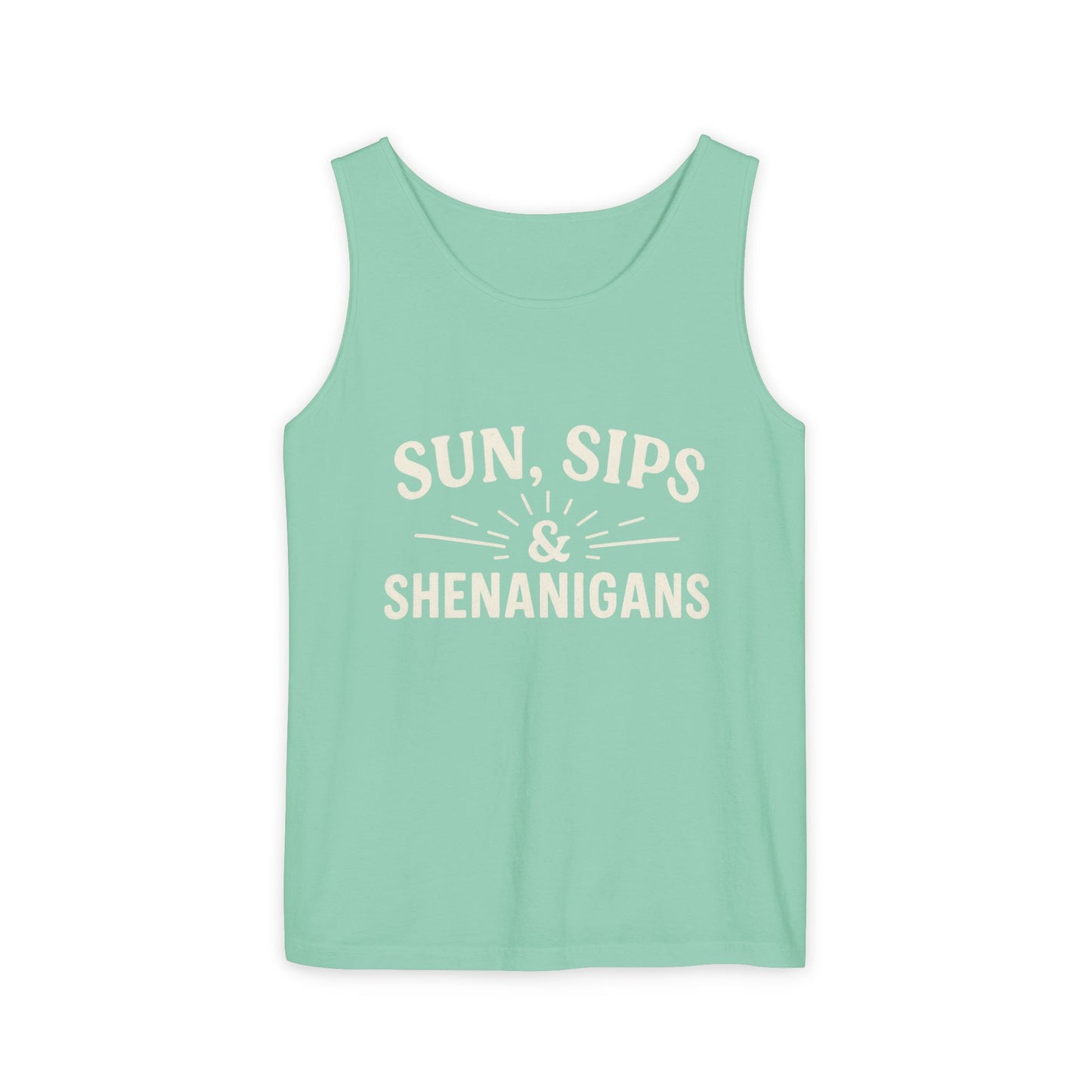 Sun, Sips & Shenanigans Tank Top, Summer Apparel, Casual Wear, Beach Day Outfit