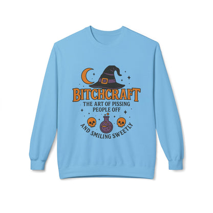 Bitchcraft Fleece Sweatshirt, Witchy Halloween Apparel