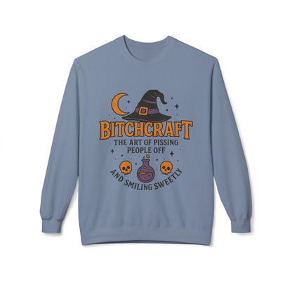 Bitchcraft Fleece Sweatshirt, Witchy Halloween Apparel