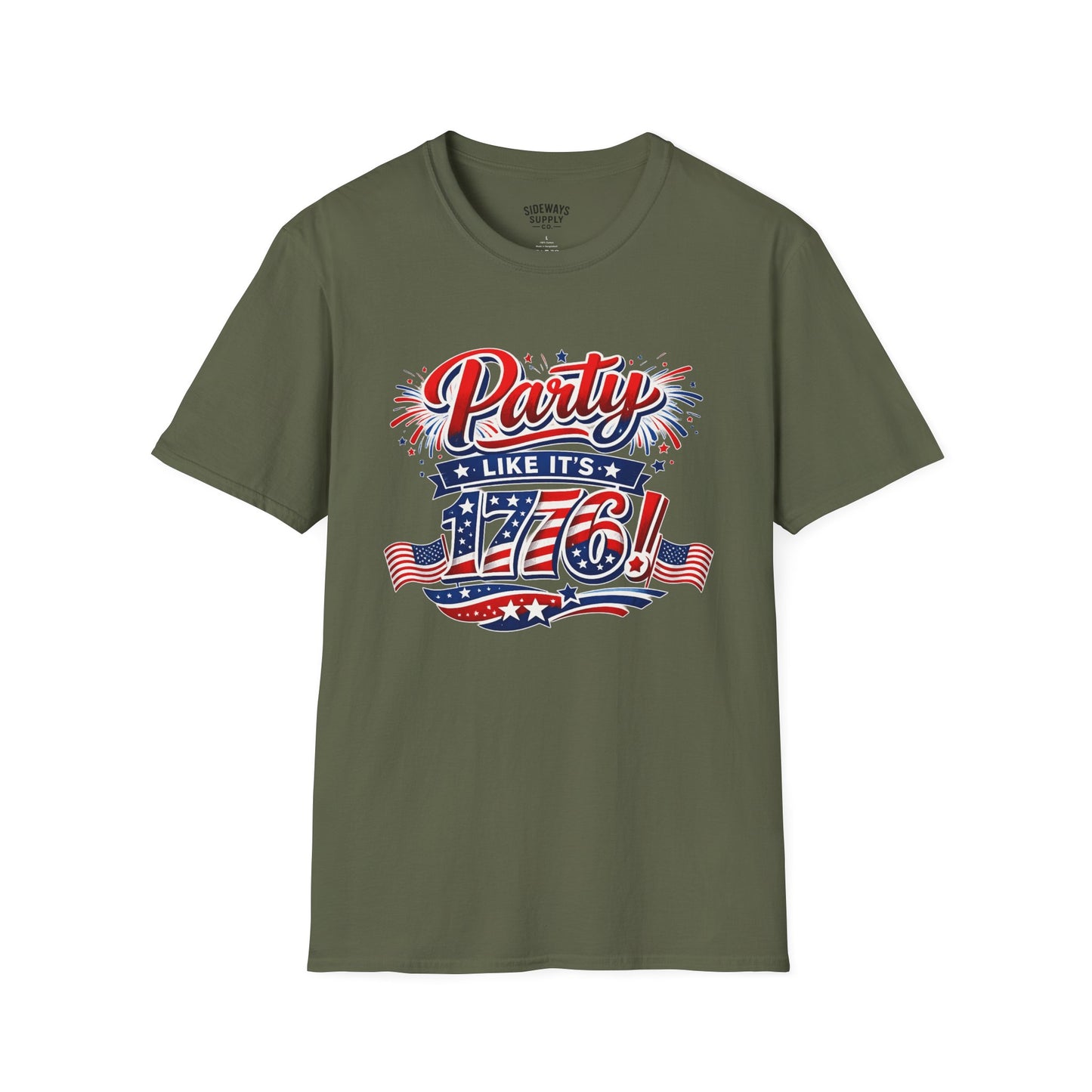 T-Shirt — "Party Like It's 1776!" Patriotic 4th of July Tee