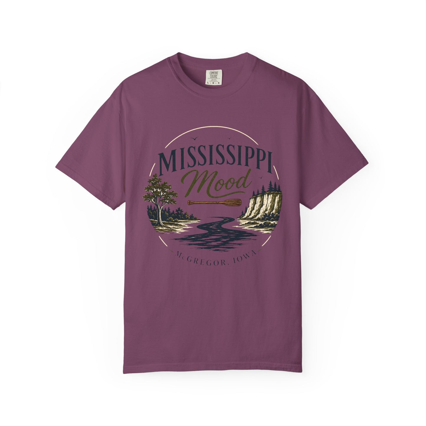 Mississippi Mood T-Shirt — Retro Riverfront Scenic Tee