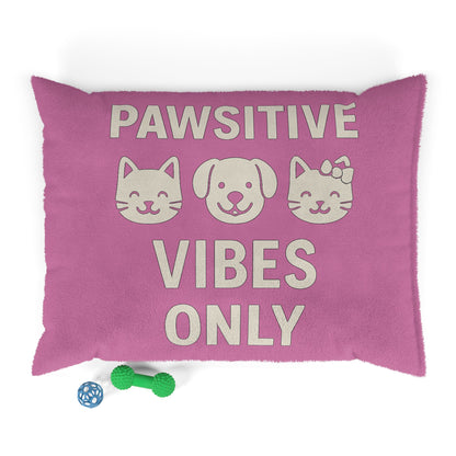 Pet Bed - Pawsitive Vibes Cozy Corner for Cats and Dogs