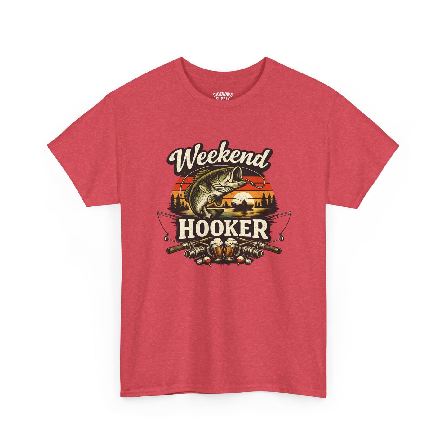 Weekend Hooker Fishing Tee — Unisex Bass Angler Graphic T-Shirt