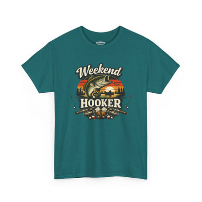 Weekend Hooker Fishing Tee — Unisex Bass Angler Graphic T-Shirt