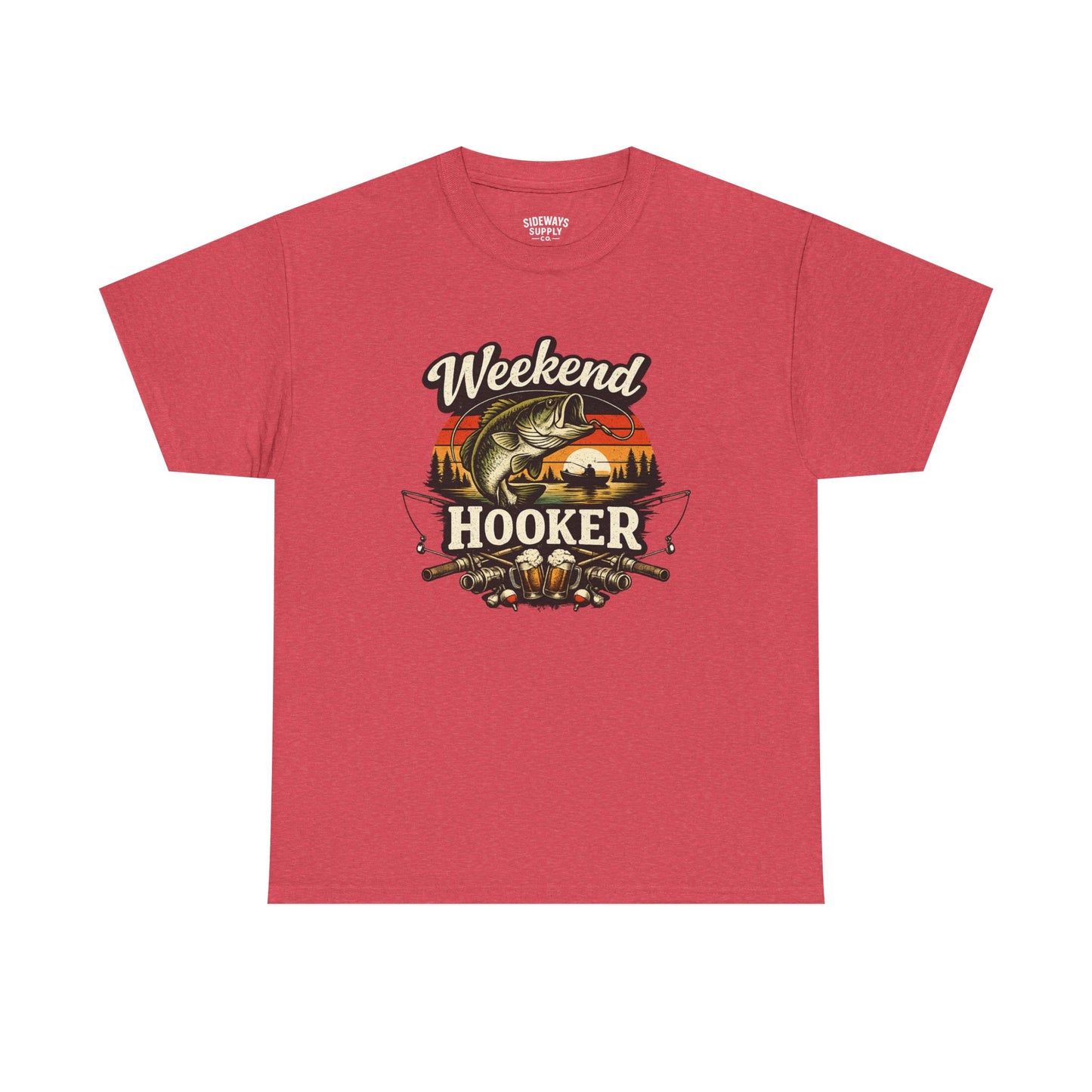 Weekend Hooker Fishing Tee — Unisex Bass Angler Graphic T-Shirt