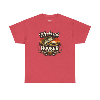 Weekend Hooker Fishing Tee — Unisex Bass Angler Graphic T-Shirt