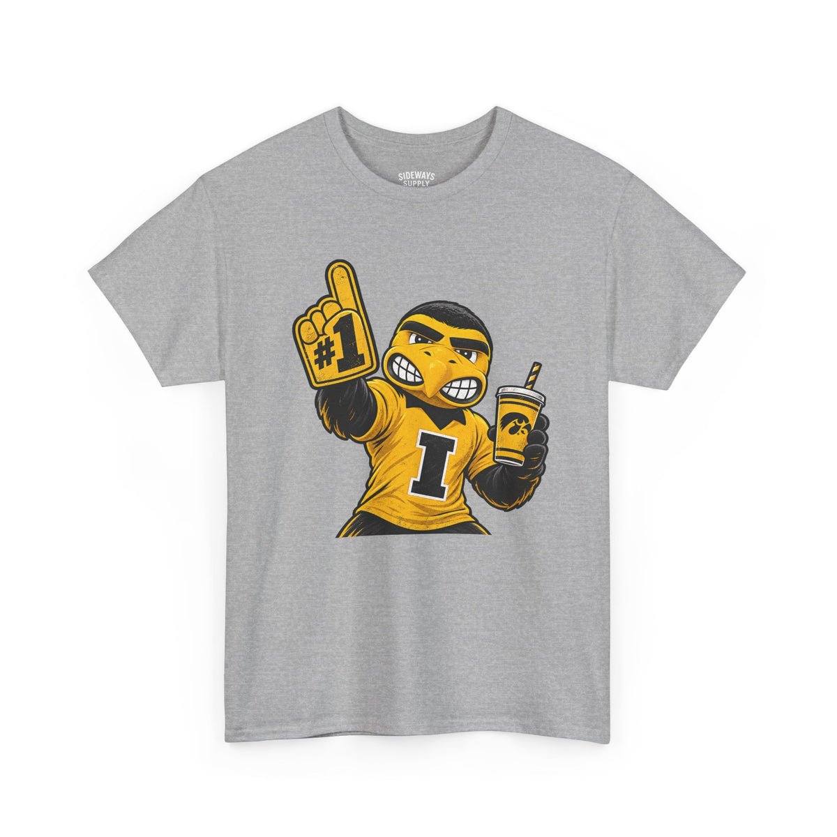 Mascot Fan T-Shirt — #1 Foam Finger Cheerleader Design