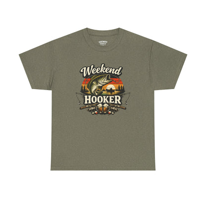 Weekend Hooker Fishing Tee — Unisex Bass Angler Graphic T-Shirt