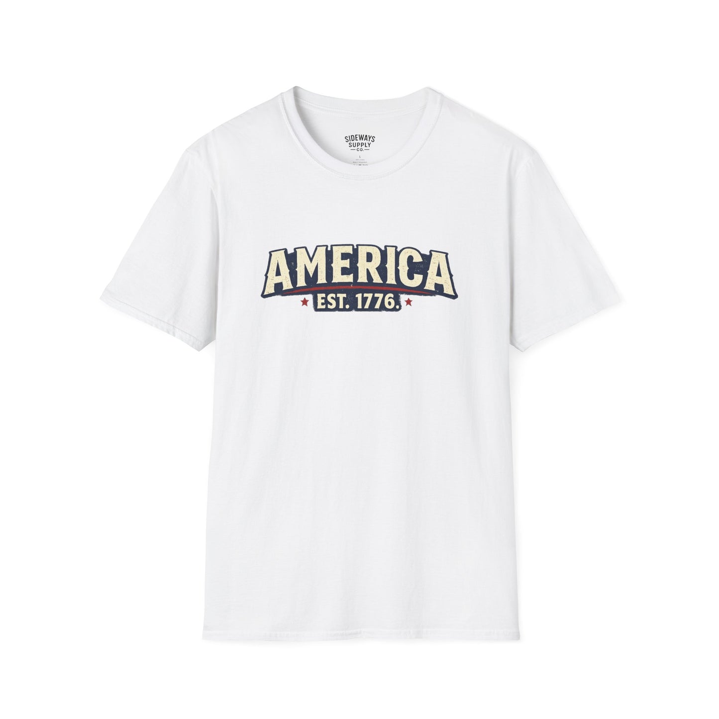 America EST. 1776 T-Shirt — Vintage Patriotic USA Tee