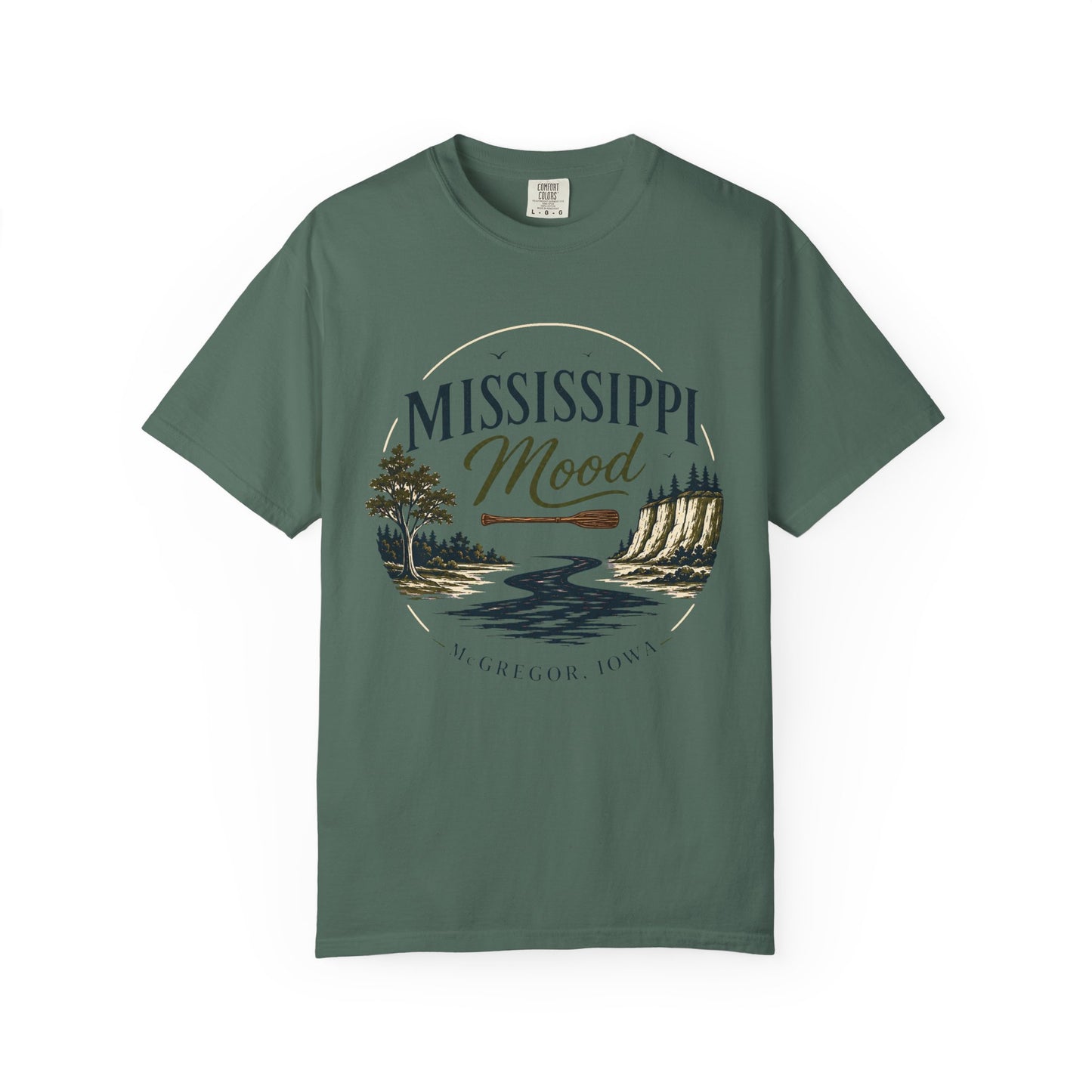Mississippi Mood T-Shirt — Retro Riverfront Scenic Tee
