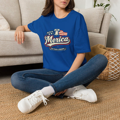 Merica Liberty Flag T-Shirt — Vintage Patriotic Fourth of July Tee