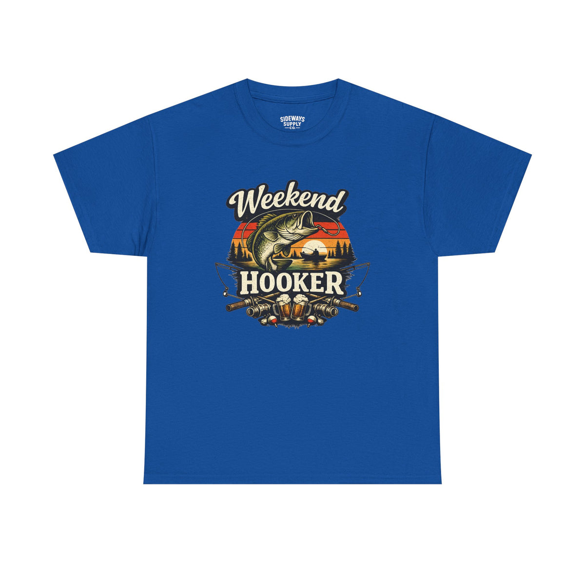 Weekend Hooker Fishing Tee — Unisex Bass Angler Graphic T-Shirt