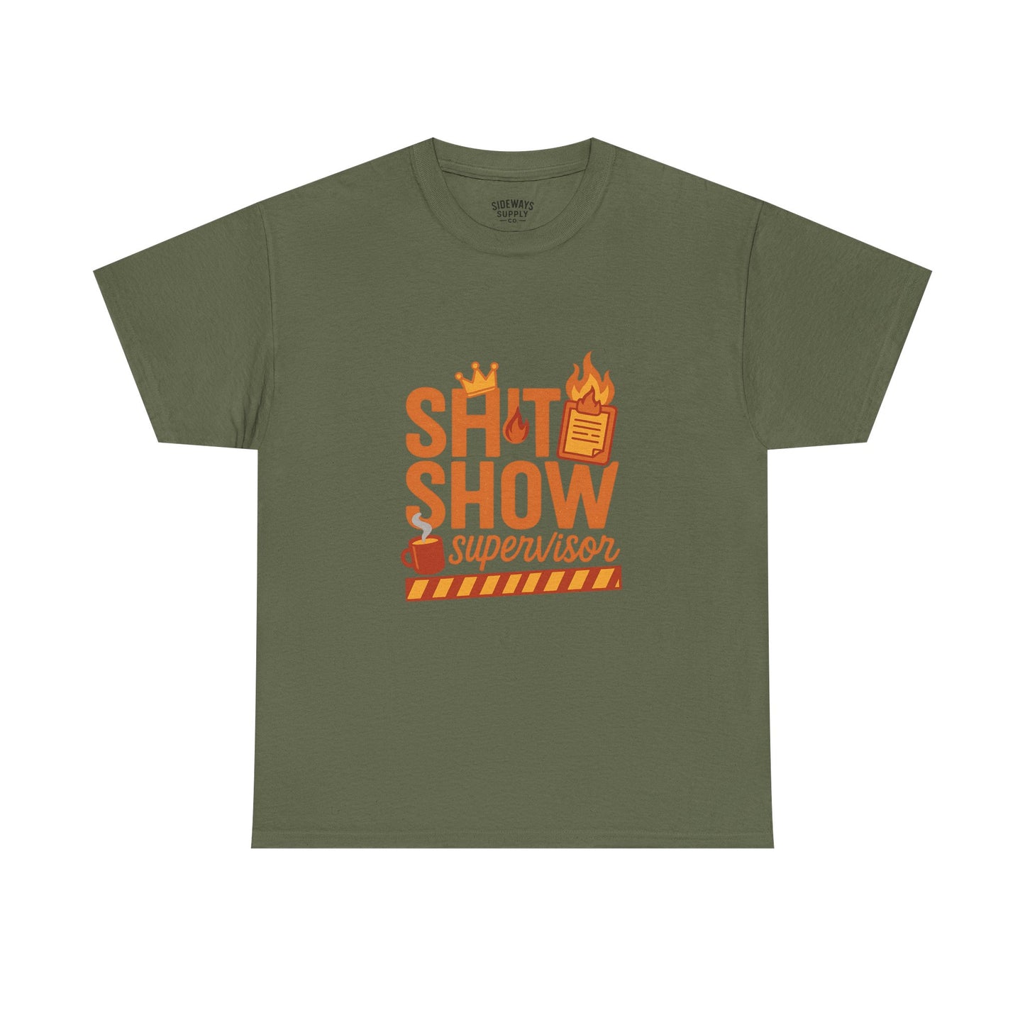 Sh*t Show Supervisor Unisex Cotton T-Shirt, Funny Supervisor Tee, Unisex Humor Shirt